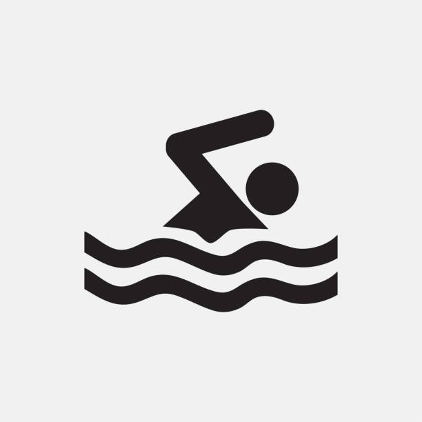 Swimming icon illustration isolated vector sign symbol